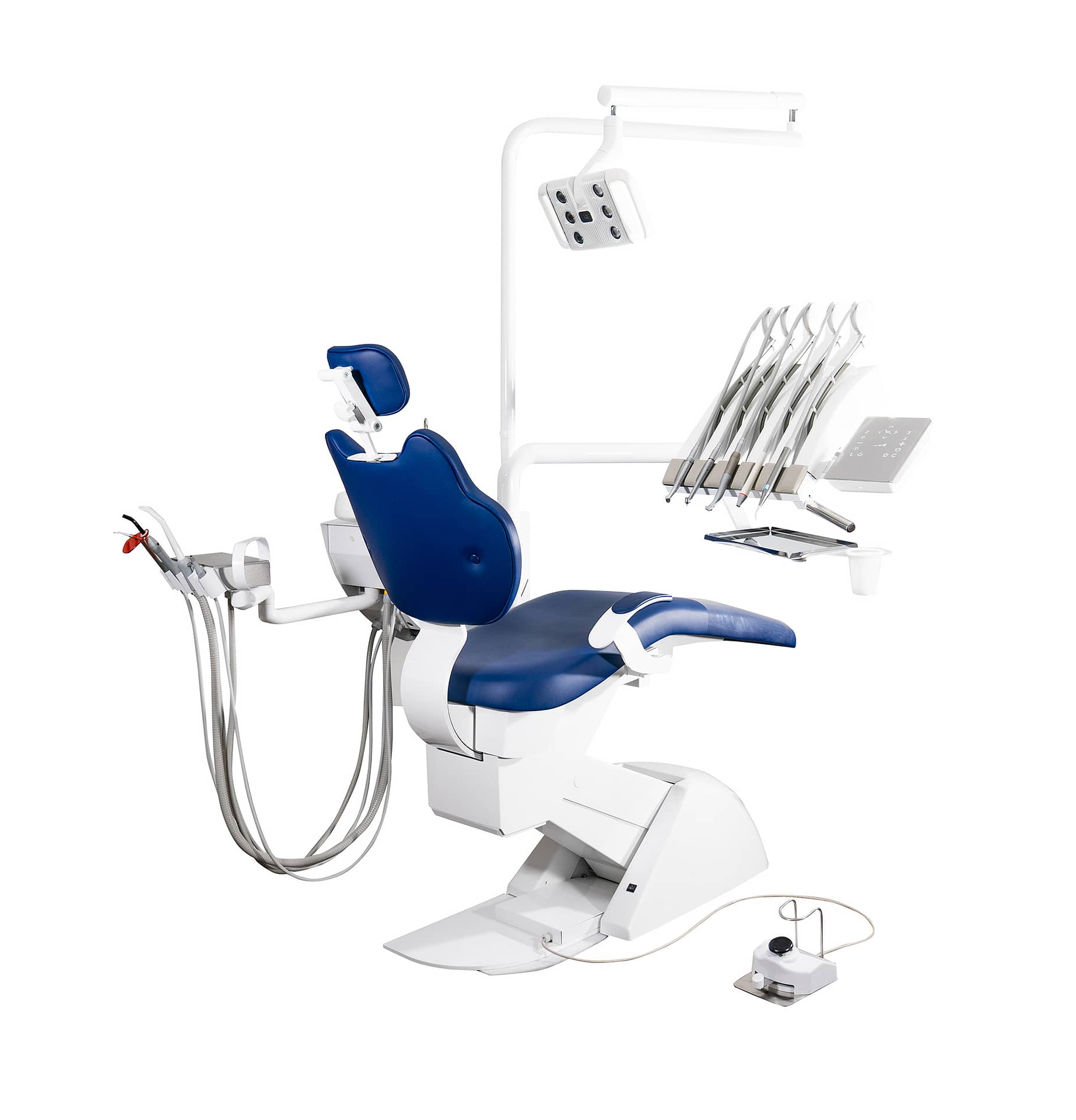 Dental chair Galbiati Aria, equipped with a pantograph